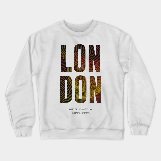 London City typography Crewneck Sweatshirt by StudioGrafiikka